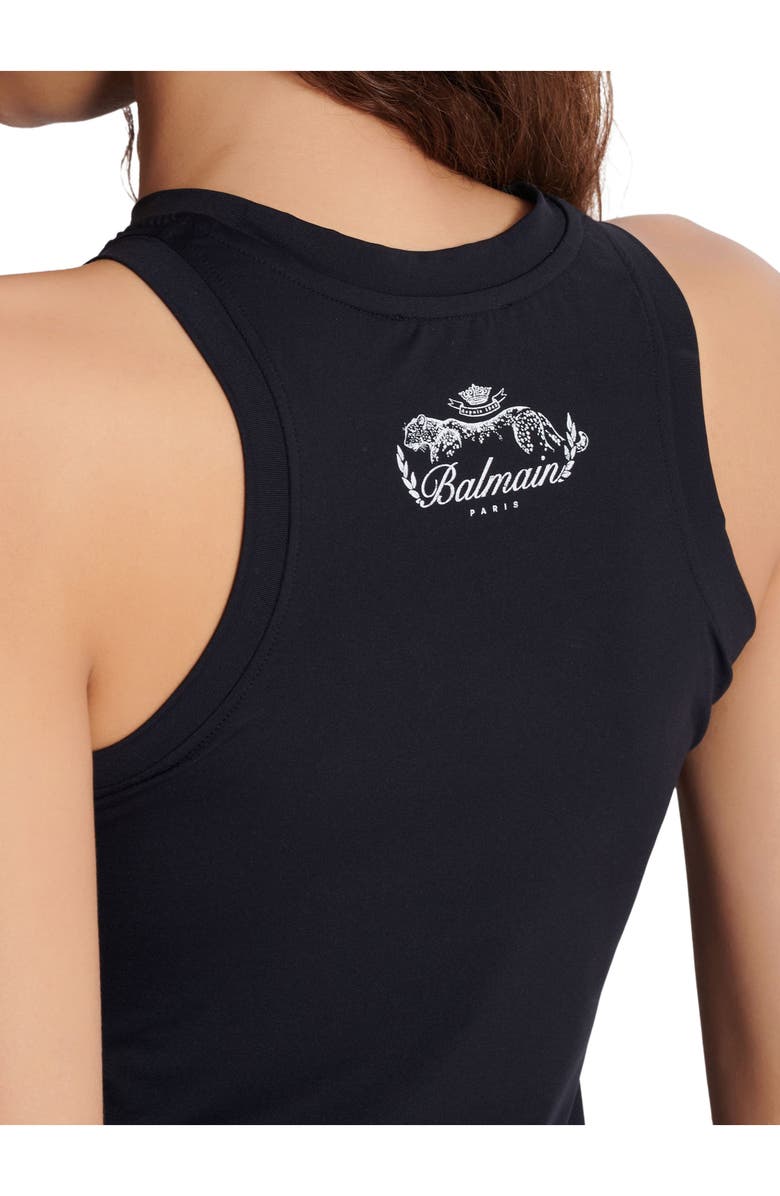 Balmain Leopard print tank top, Alternate, color, 