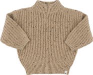 oh baby! Speckle Knit Grandpa Pullover-Toddler
