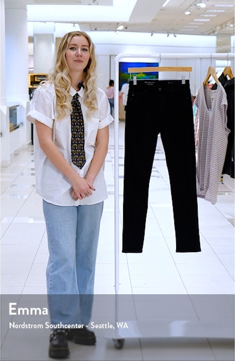 Mari High Waist Ankle Slim Straight Leg Jeans, sales video thumbnail