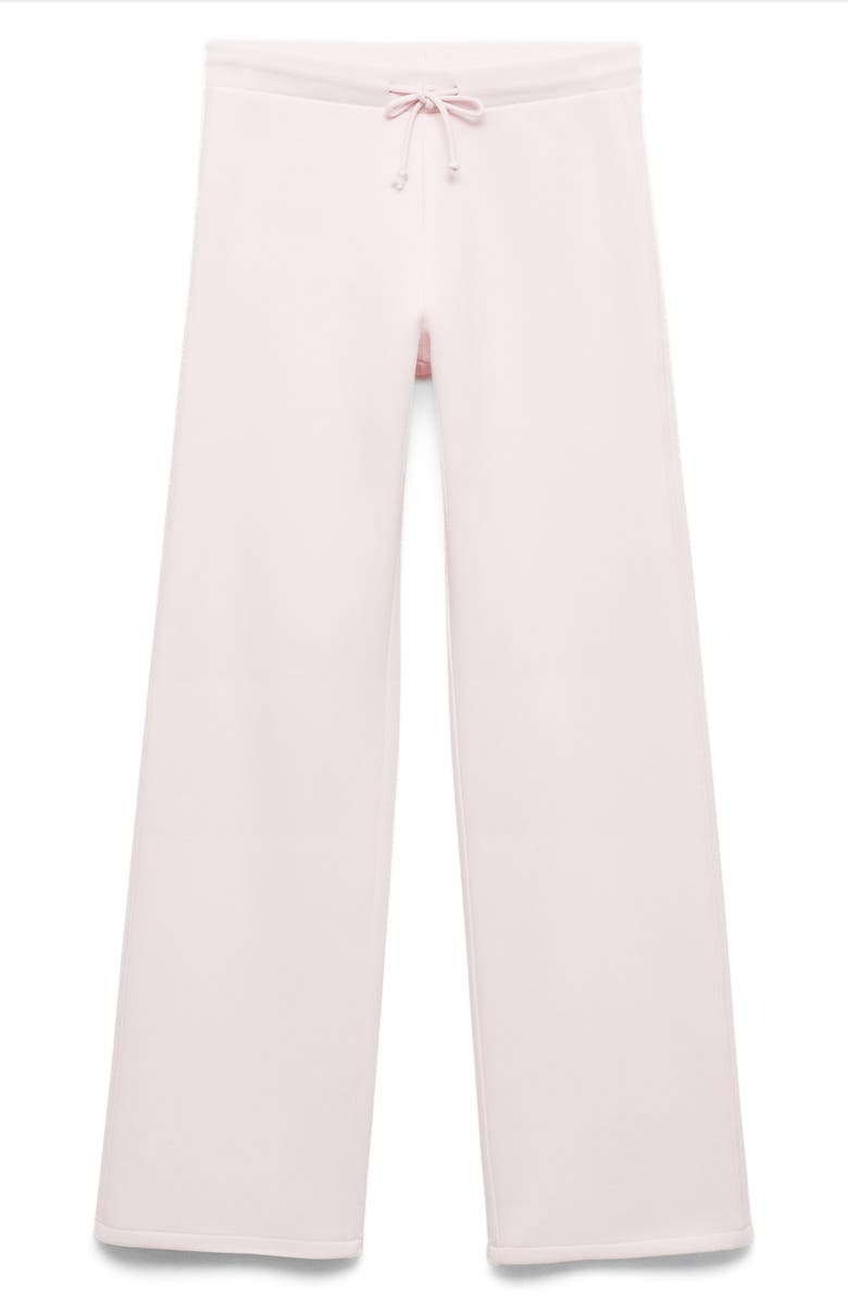 MANGO Wide Leg Cotton Blend Joggers, Alternate, color, 