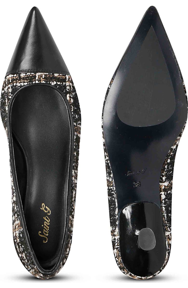 SAINT G Bourbon Pointed Cap Toe Pump, Alternate, color,