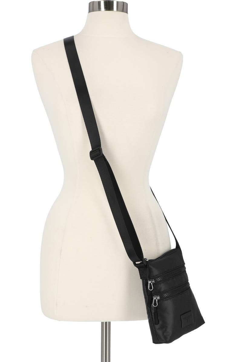 Tahari On-the-Go Triple Zip Crossbody Bag, Alternate, color,