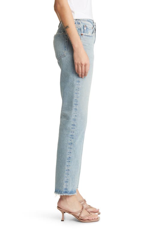 Ag High-rise Straight-leg Jeans In Blue