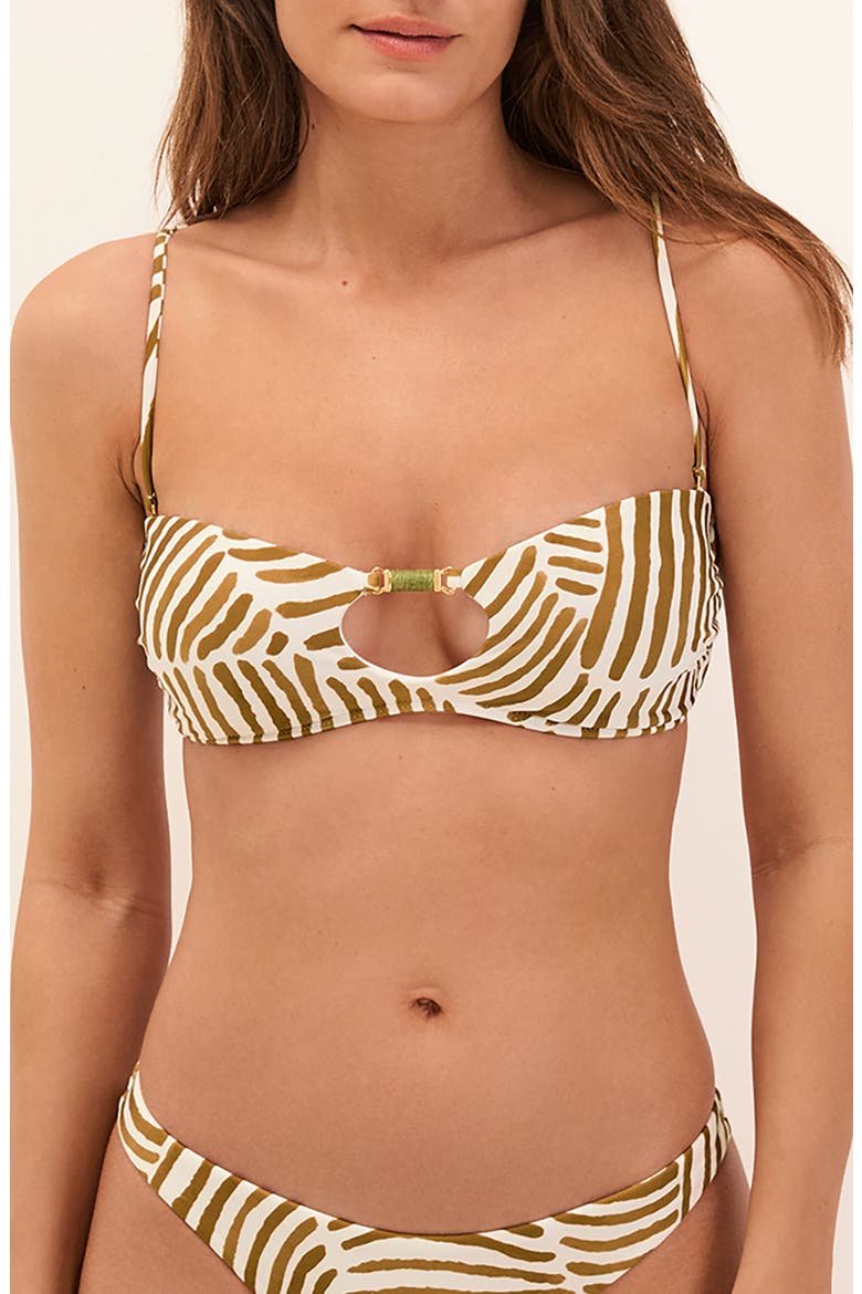 Pam Bandeau Bikini Top, Main, color, MULTI