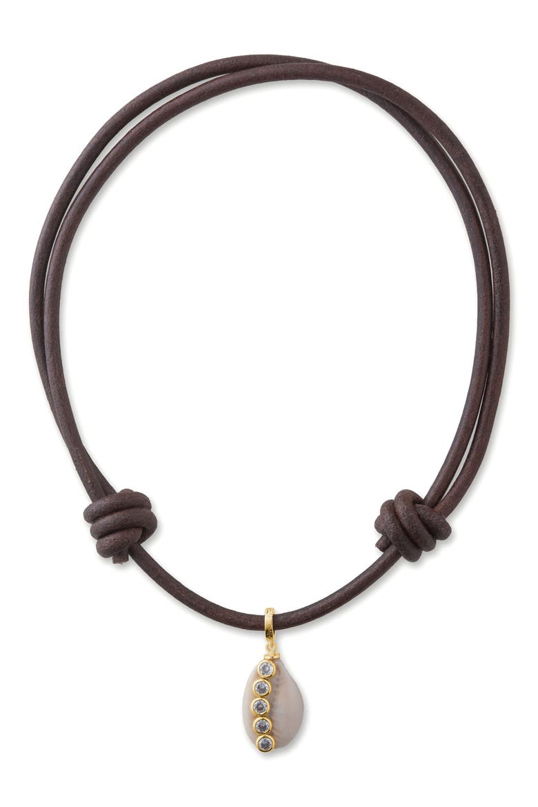 Cove Necklace, Main, color, BROWN
