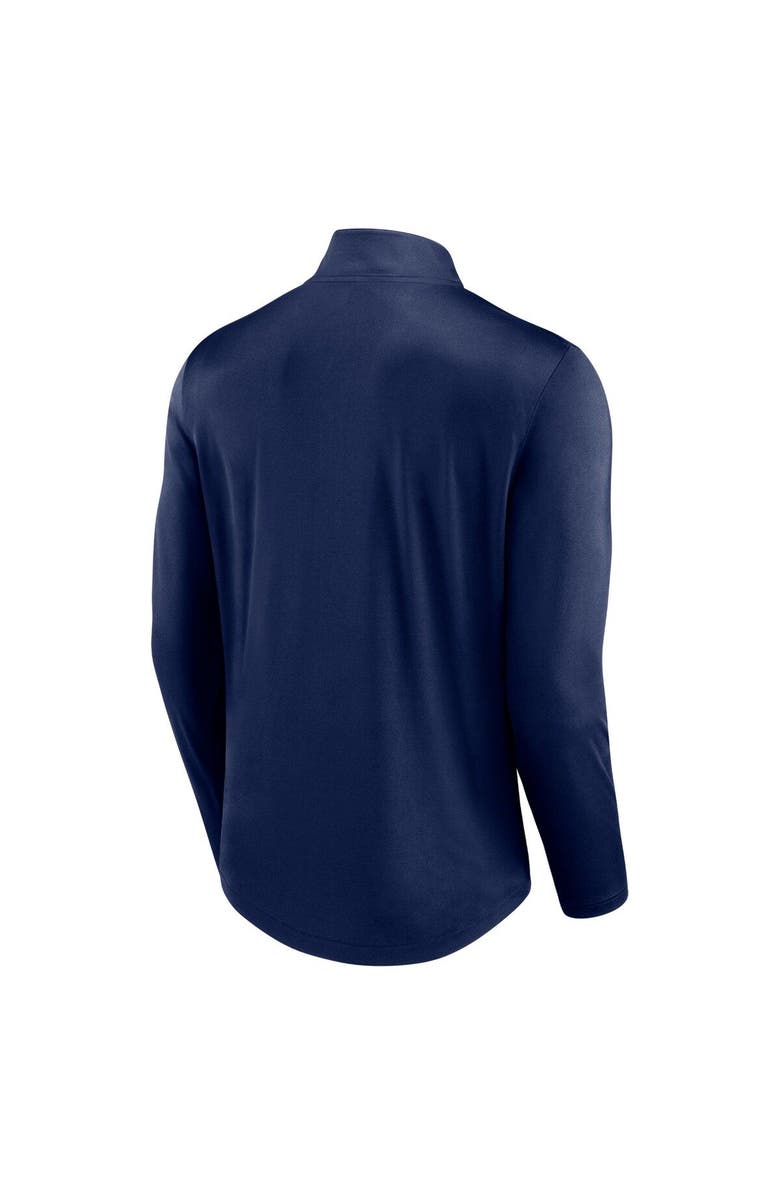 FANATICS Men's Fanatics Branded Navy Denver Broncos Tough Minded Quarter-Zip Top, Alternate, color,