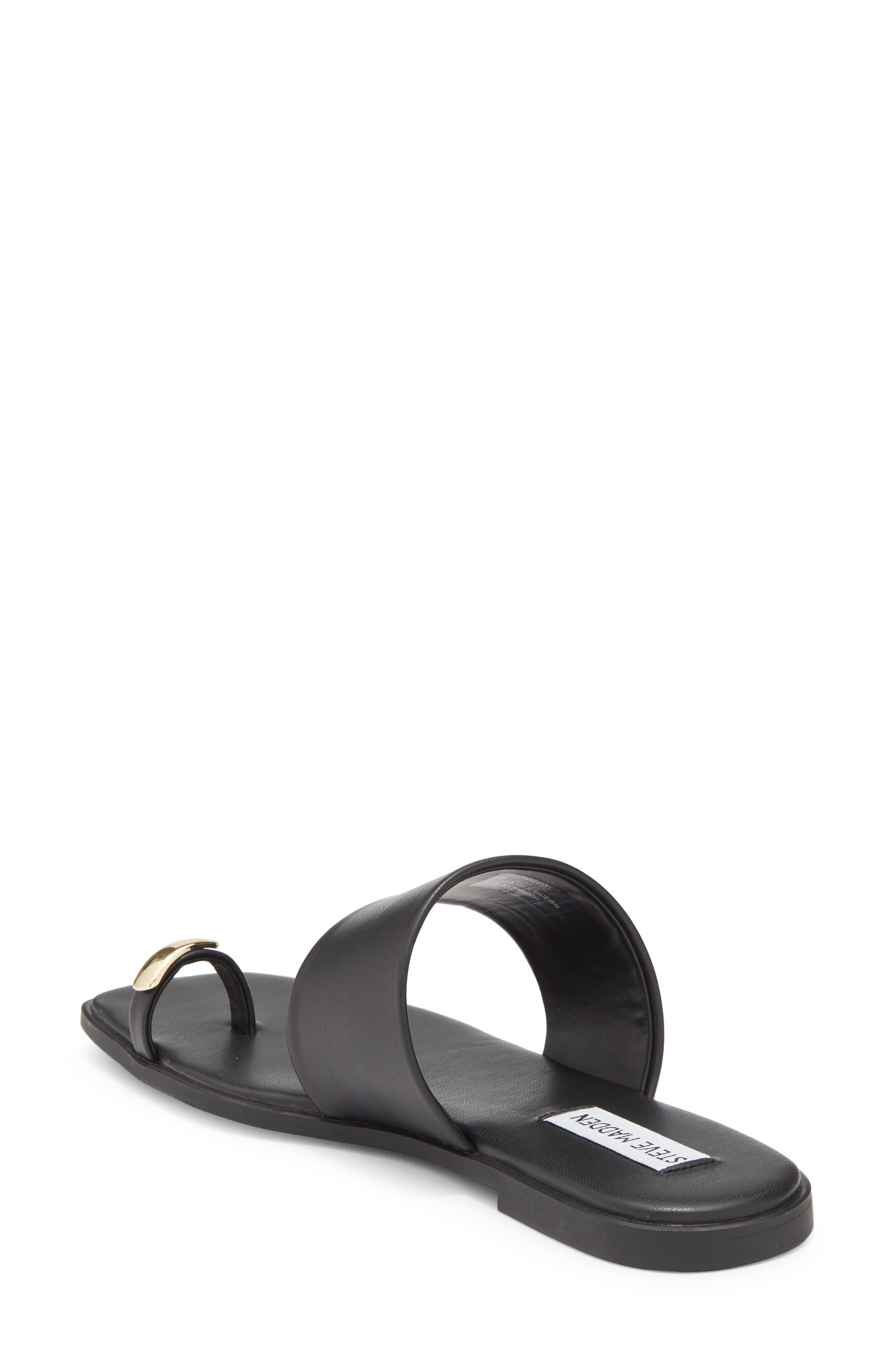Steve Madden Thea Slide Sandal, Alternate, color, Black