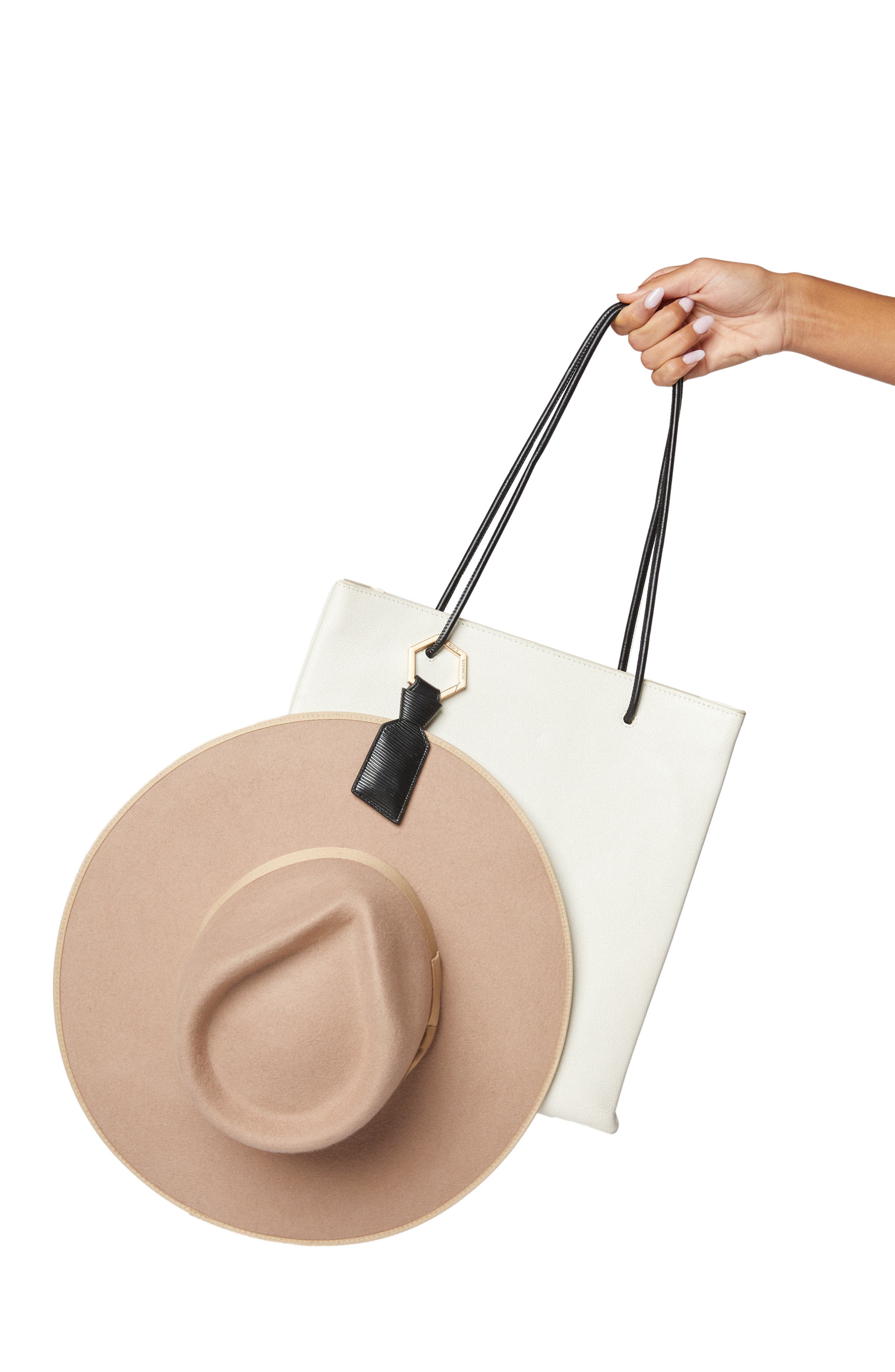 Lindsay Albanese TOPTOTE Leather Hat Holder, Main, color, 