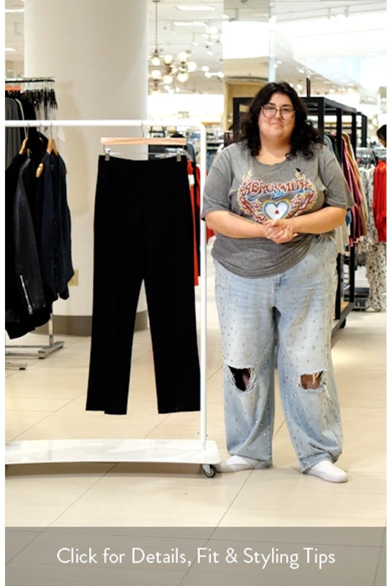 Irina High Waist Ponte Knit Pants video