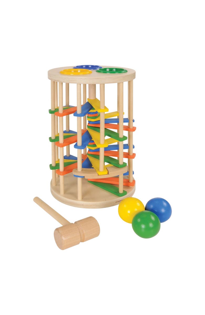 Kaplan Early Learning Company Wooden Spiral Hammer Tower, Main, color, Multicoloured
