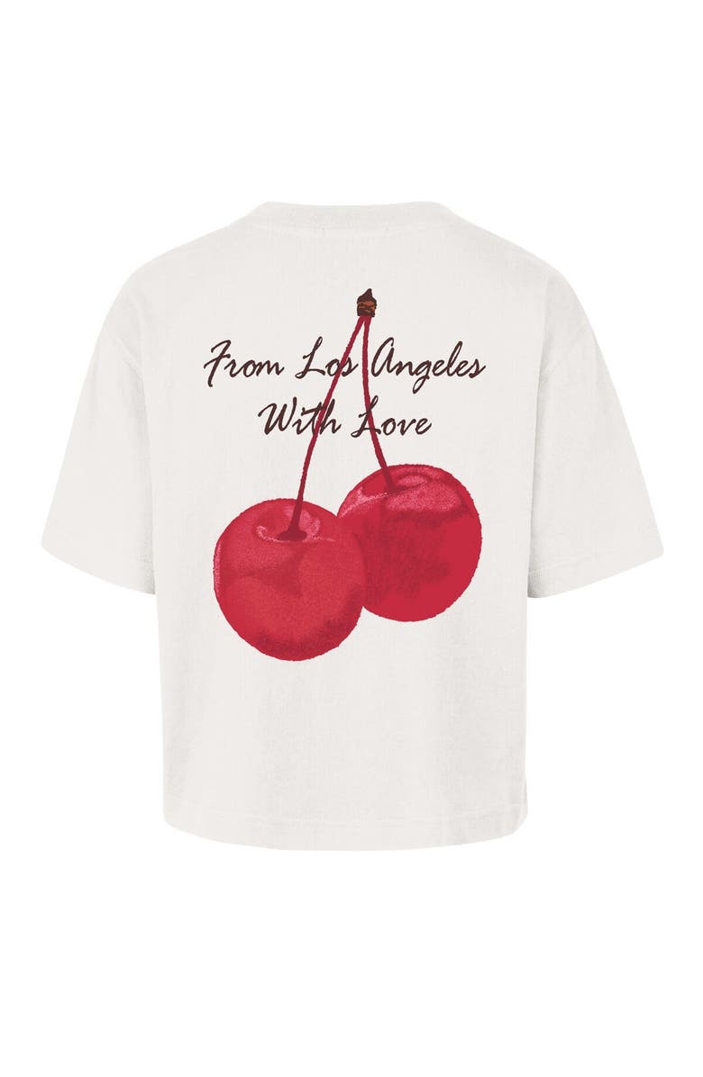 '47 Women's '47 Cream Los Angeles Dodgers Love Letter Reed City T-Shirt, Alternate, color, 