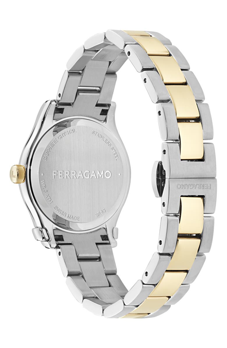 FERRAGAMO 1927 Two-Tone Bracelet Watch, 33mm, Alternate, color, Two Tone