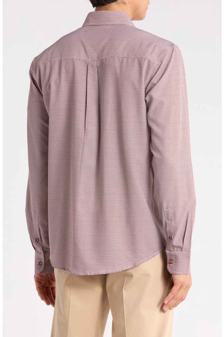 Printed Performance Long Sleeve Shirt, Alternate, color, TAN