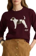 Lauren Ralph Lauren Intarsia Knit Cotton Crewneck Sweater