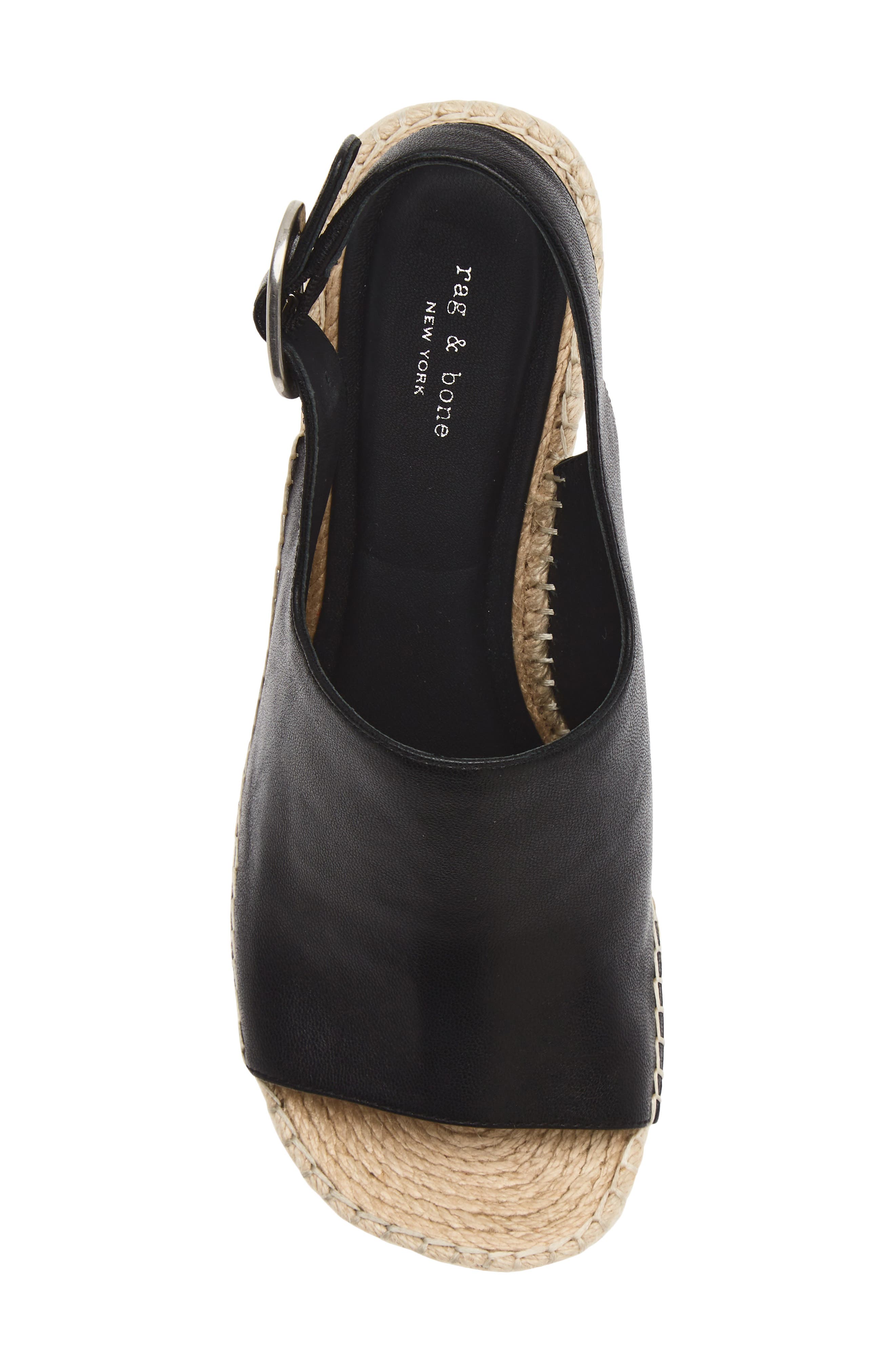rag & bone Gigi Slingback Platform Espadrille Sandal, Alternate, color, 