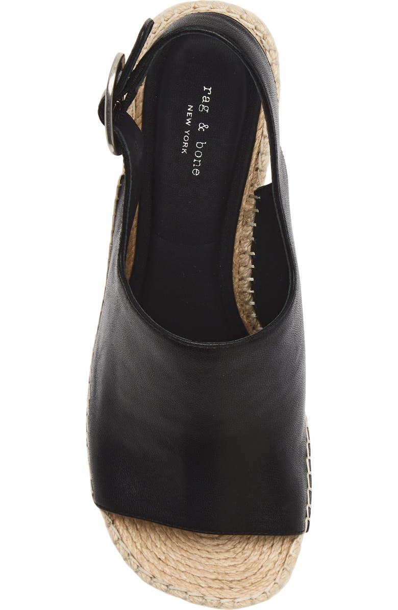 rag & bone Gigi Slingback Platform Espadrille Sandal, Alternate, color,