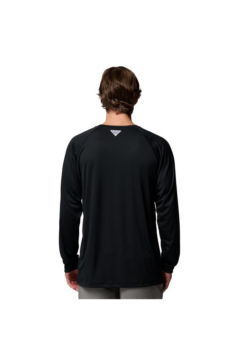 Men's Columbia Black Georgia Bulldogs Terminal Tackle Omni-Shade Raglan Long Sleeve T-Shirt, Alternate, color, Black