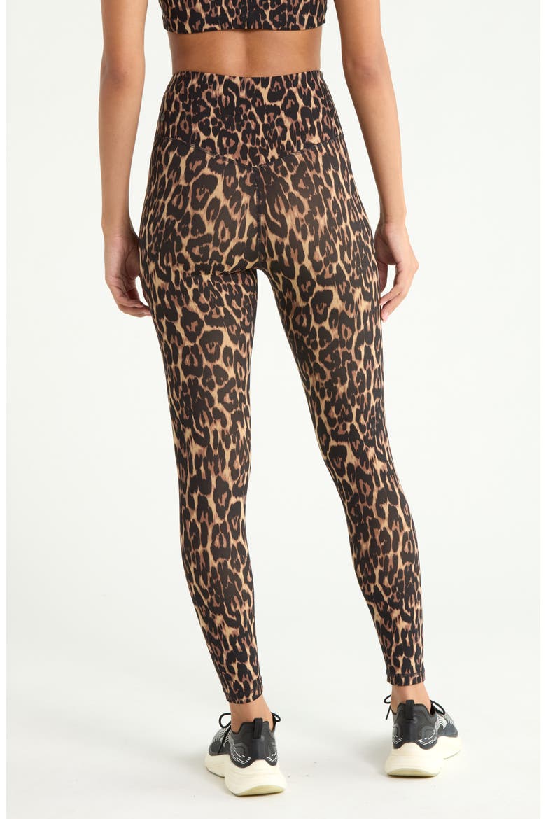 Studio Luxe Print High Waist 7/8 Leggings, Alternate, color, BROWN ELEGANT LEOPARD