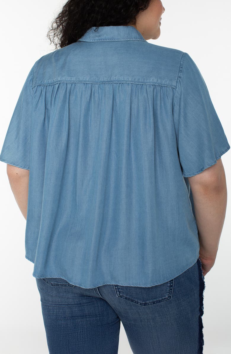 Liverpool Los Angeles Chambray Shirt, Alternate, color, Delwood