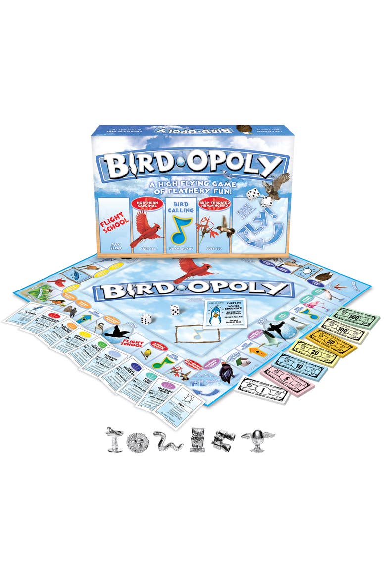 Birdopoly Family Board Game, Alternate, color, Multicolored