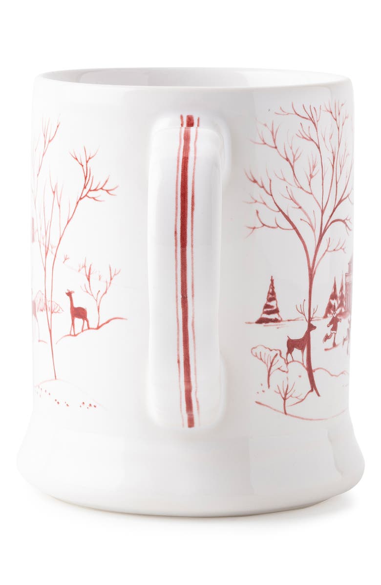Juliska Ruby Ceramic Mug, Alternate, color, Ruby