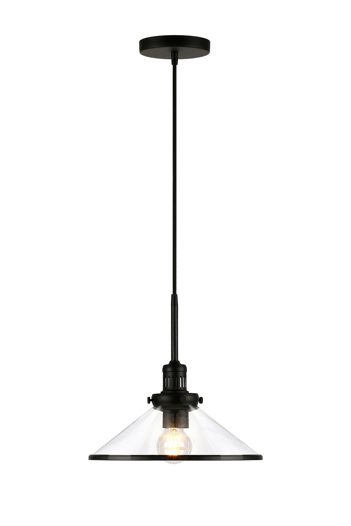 ADDISON AND LANE Milo Blackened Bronze & Glass Pendant | Nordstromrack