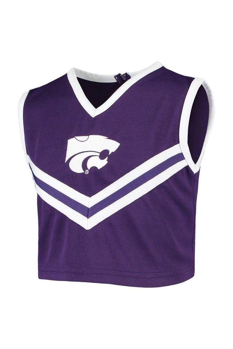 Girls Youth Purple Kansas State Wildcats Two-Piece Cheer Set, Alternate, color, Purple