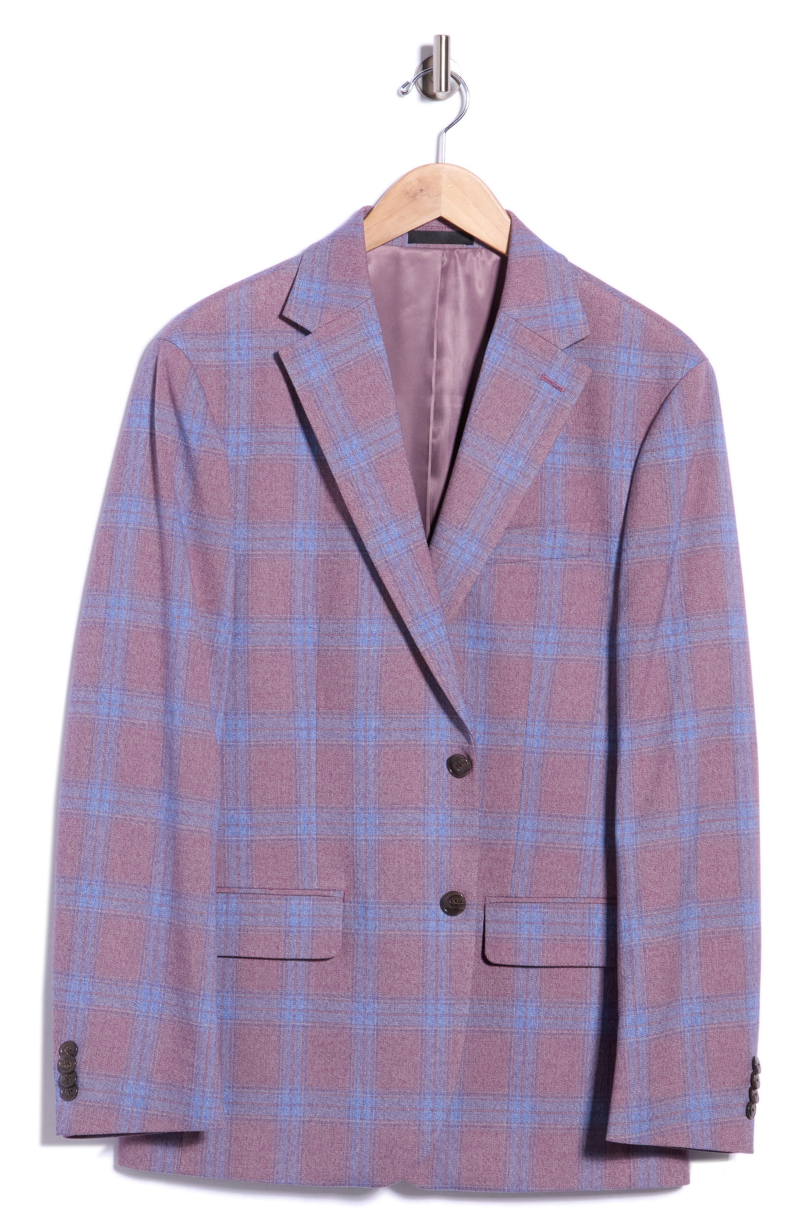 selected MAUVE/ BLUE PLAID