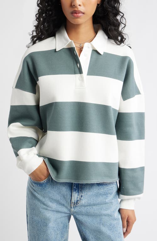 Bp. Stripe Cotton Blend Rugby Shirt In Multi