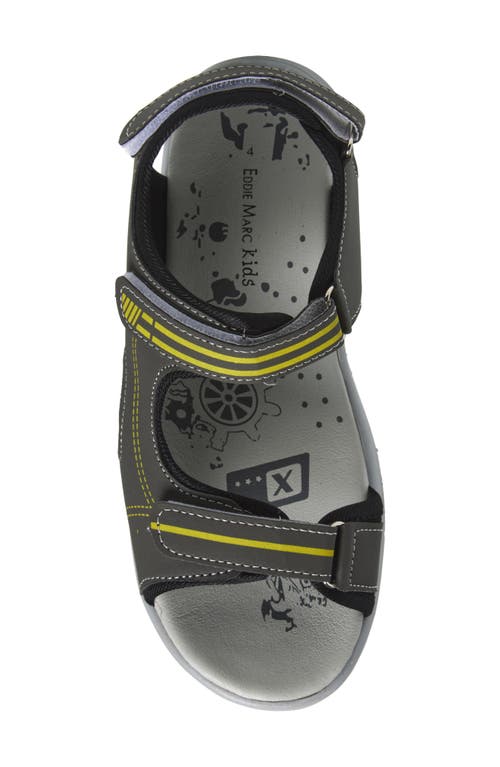 Extreme By Eddie Marc Kids' Double Strap Sandal In Grey
