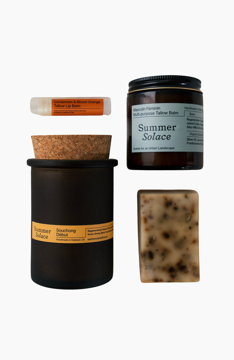 Summer Solace Tallow The California Collection Signature Scents Gift Set, Alternate, color, Dark Brown