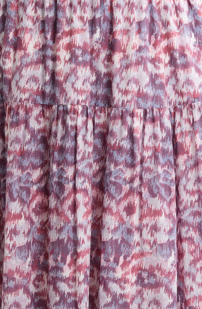 Treasure & Bond Smocked Waist Maxi Skirt, Alternate, color, Pink- Blue Daisy Tapestry