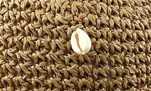 Marcus Adler Shell Straw Bucket Hat