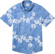 Reyn Spooner 50th State Flower Tailored Fit Floral Button-Down Shirt