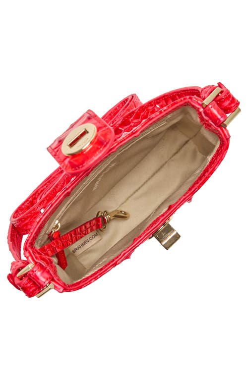 Brahmin Marley Croc Embossed Leather Crossbody Bag