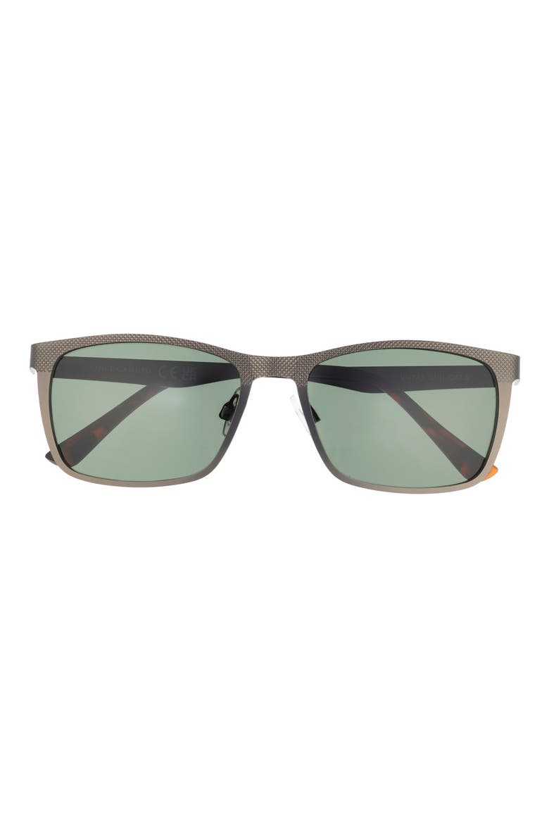 54mm Rectangular Sunglasses, Main, color, GUNMETAL