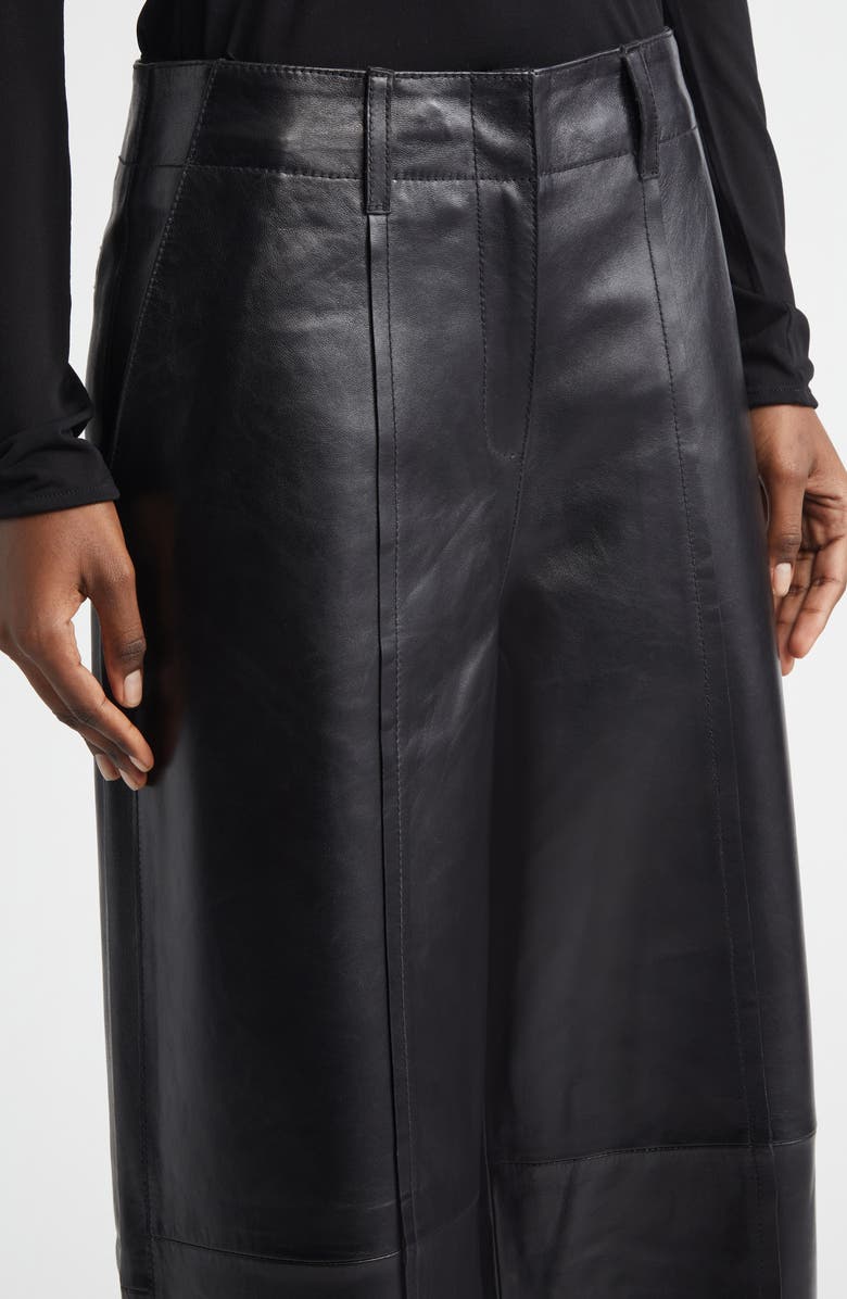 Stand Studio Lauri Leather Trousers, Alternate, color, Black