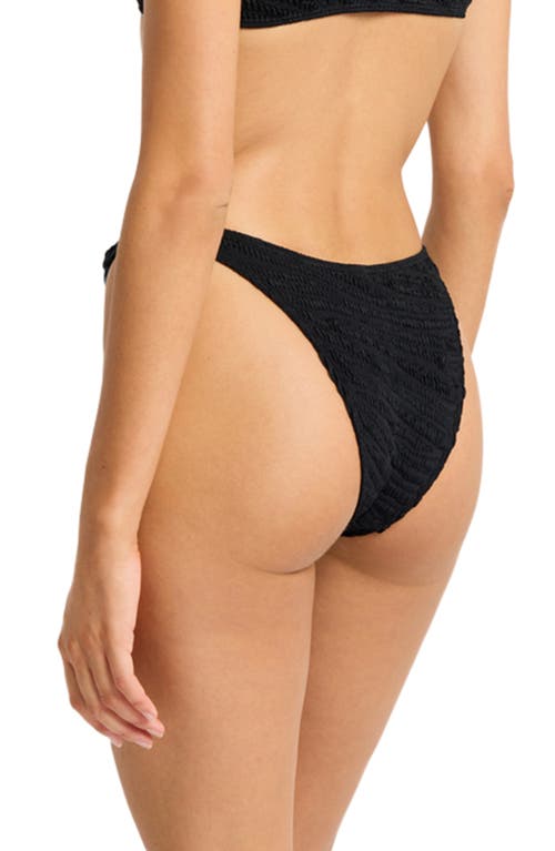 Bondeye Bond-eye Ring Scene Bikini Bottoms In Black Tiger