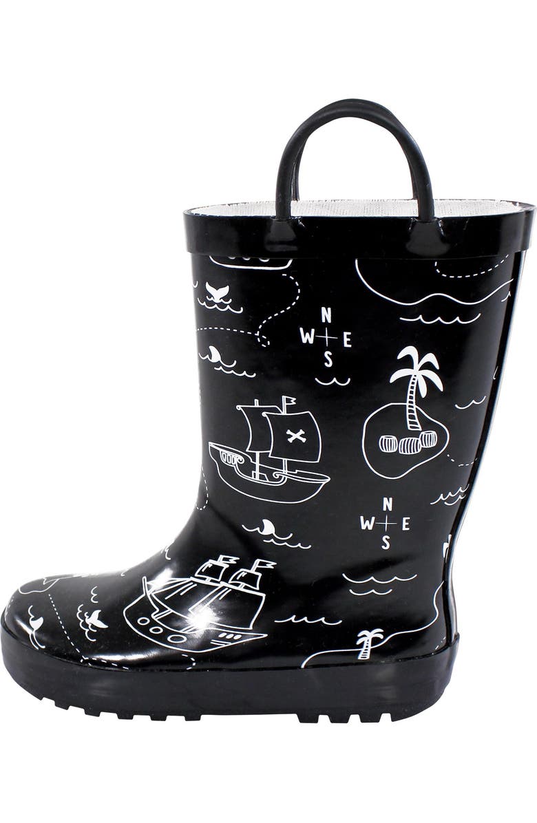 Hudson Baby Rain Boots for Kids, Main, color, Fun Pirate