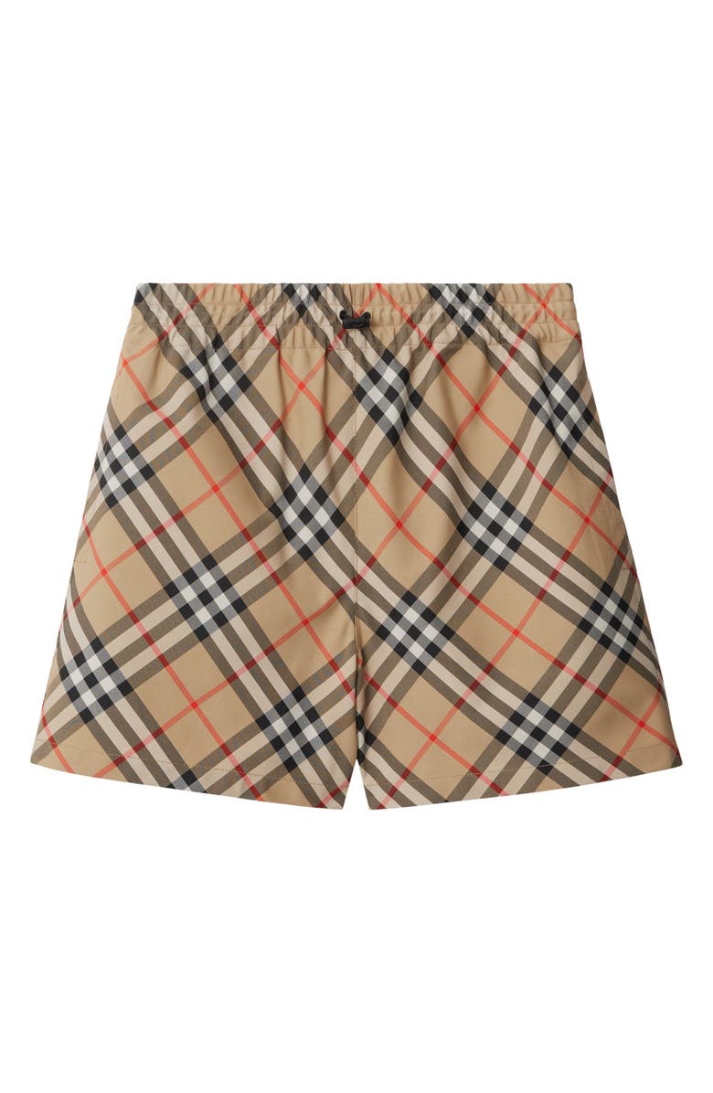 Burberry Iconic Check Tonal EKD Twill Shorts, Alternate, color, Sand Ip Check
