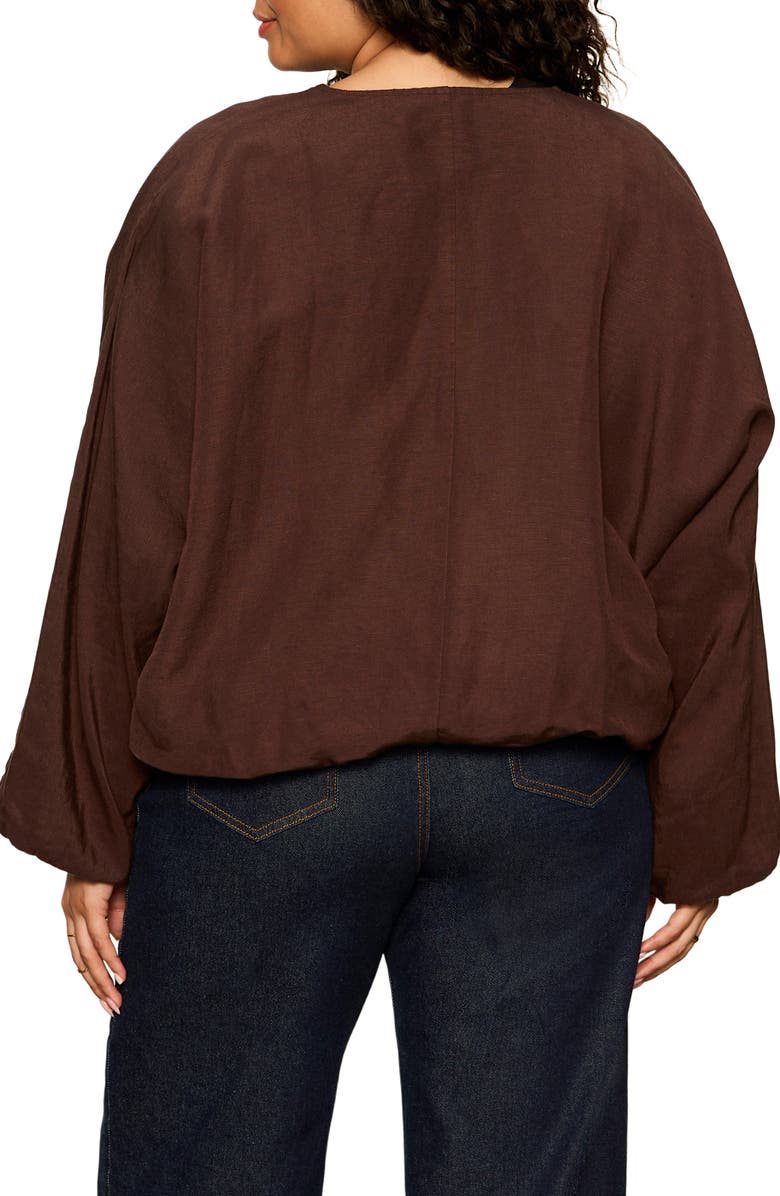 Sanctuary Linen Blend Bubble Jacket, Alternate, color,