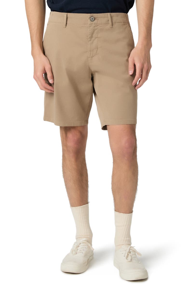 PAIGE Phillips Stretch Cotton Shorts, Main, color, Farro