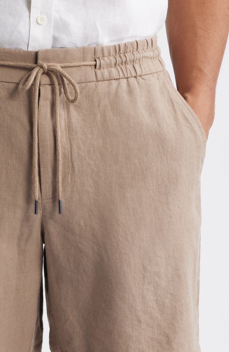 Nordstrom Hybrid City Flat Front Linen Shorts, Alternate, color, 