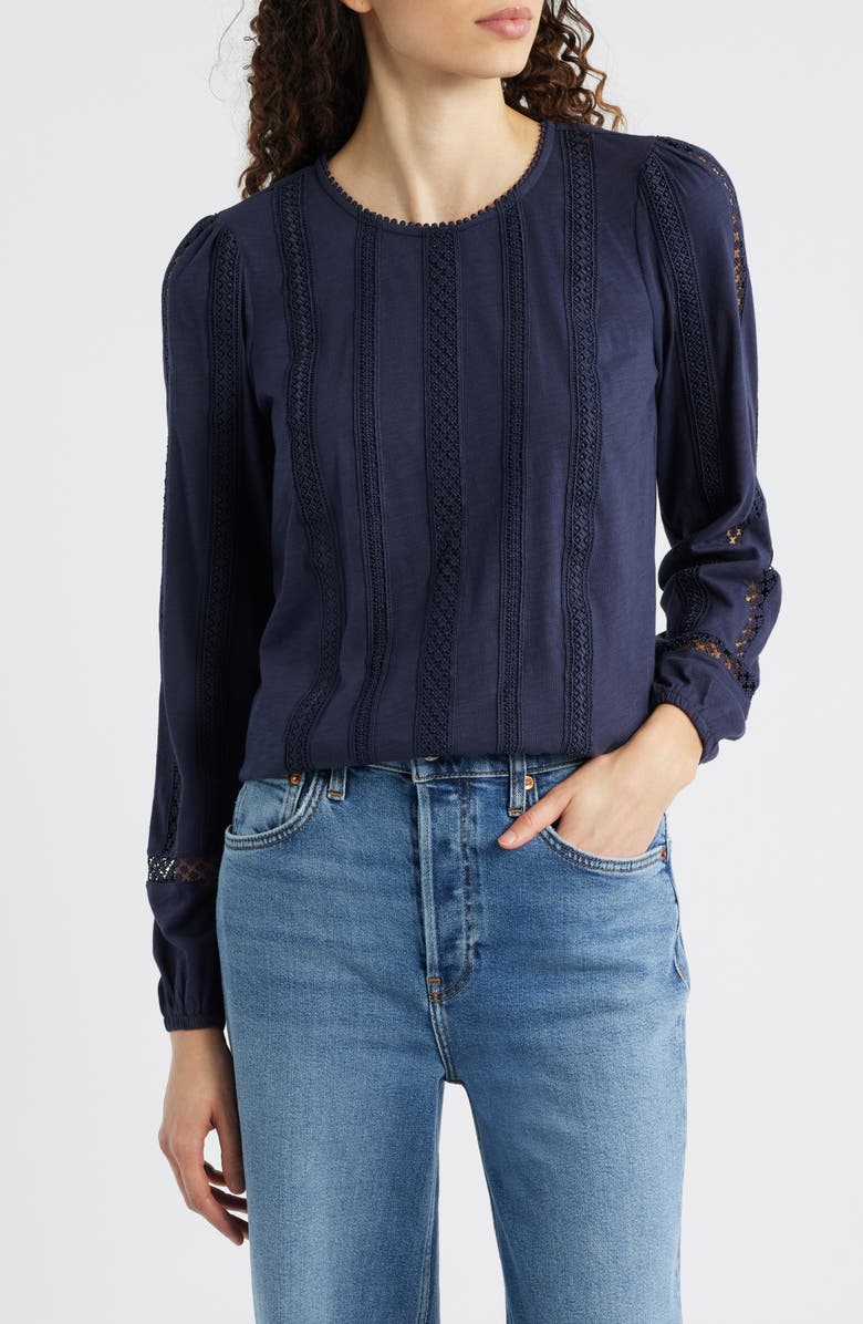 Boden Imi Jersey Top, Main, color, Navy