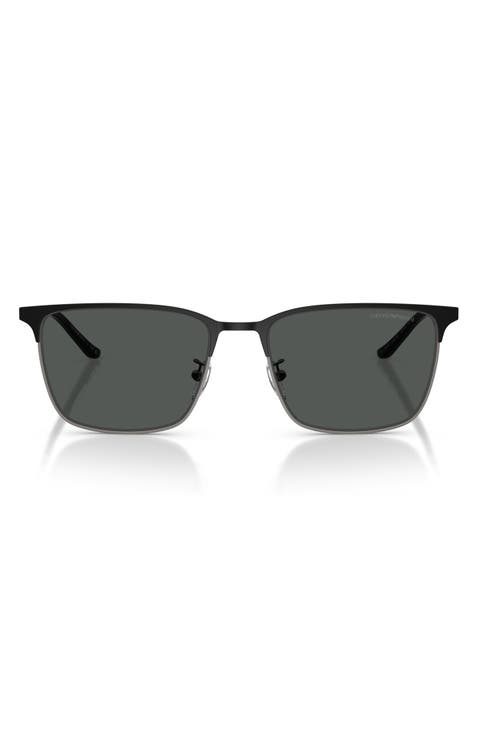 57mm Rectangular Sunglasses