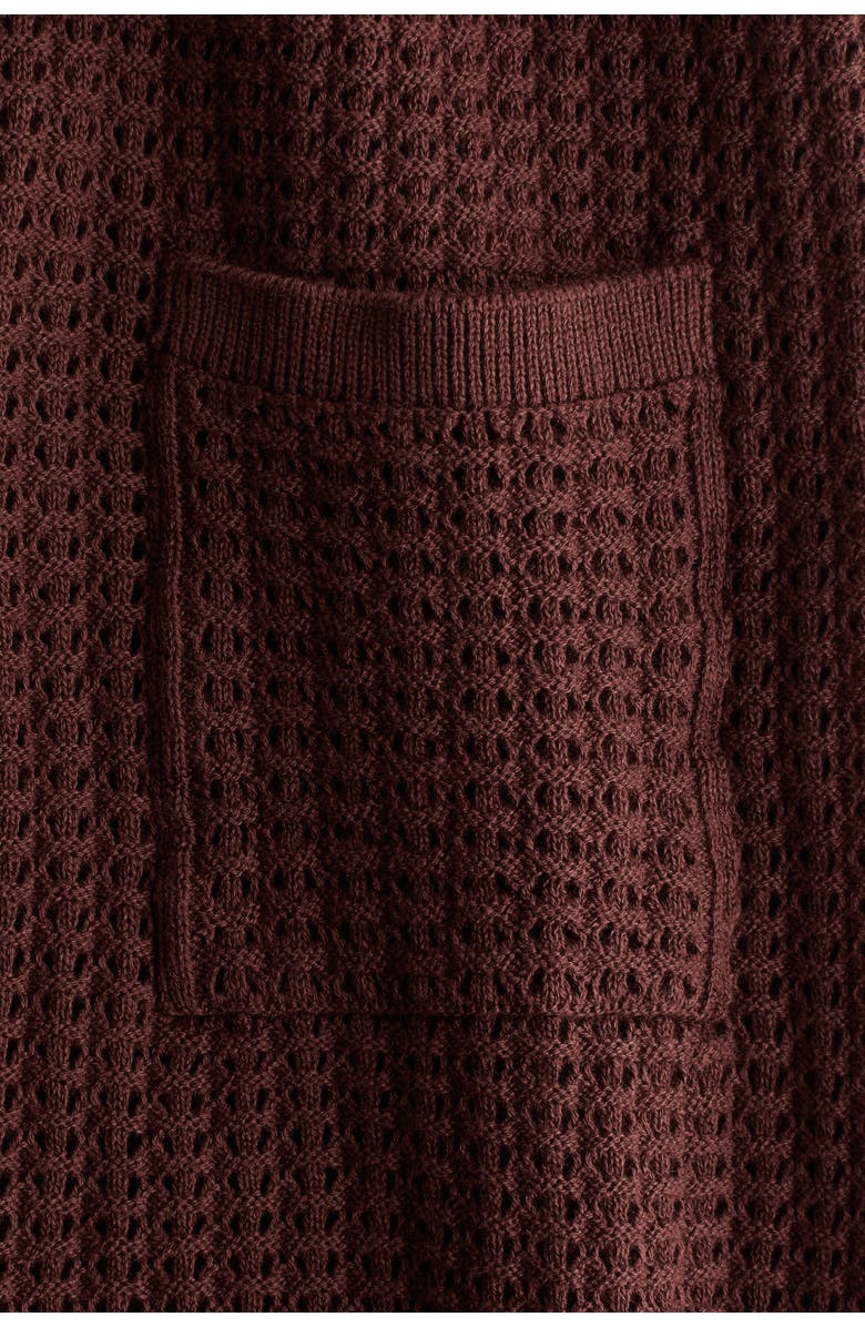 H&M 2-piece pointelle-knit cotton set, Alternate, color, Brown