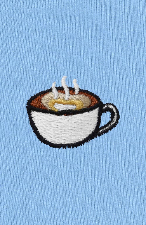 Dalix Cappuccino Fleece Sweatshirt In Carolina Blue
