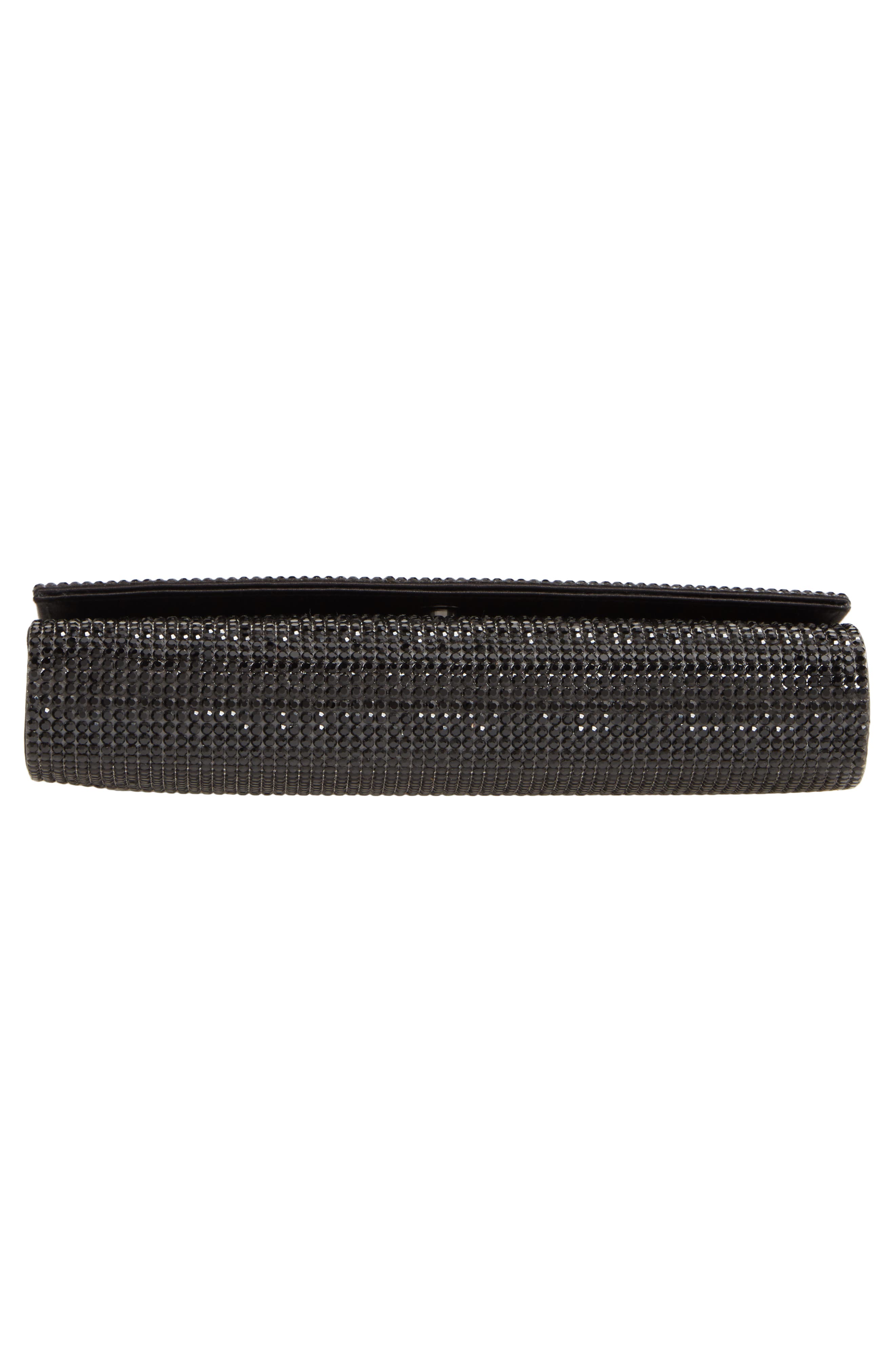 JUDITH LEIBER COUTURE Fizzoni Beaded Clutch, Alternate, color, Ebonized Jet