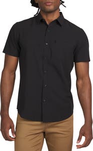 DKNY SPORTSWEAR Lenox Short Sleeve Button-Up Shirt