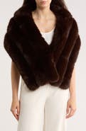 La Fiorentina Faux Fur Caplet